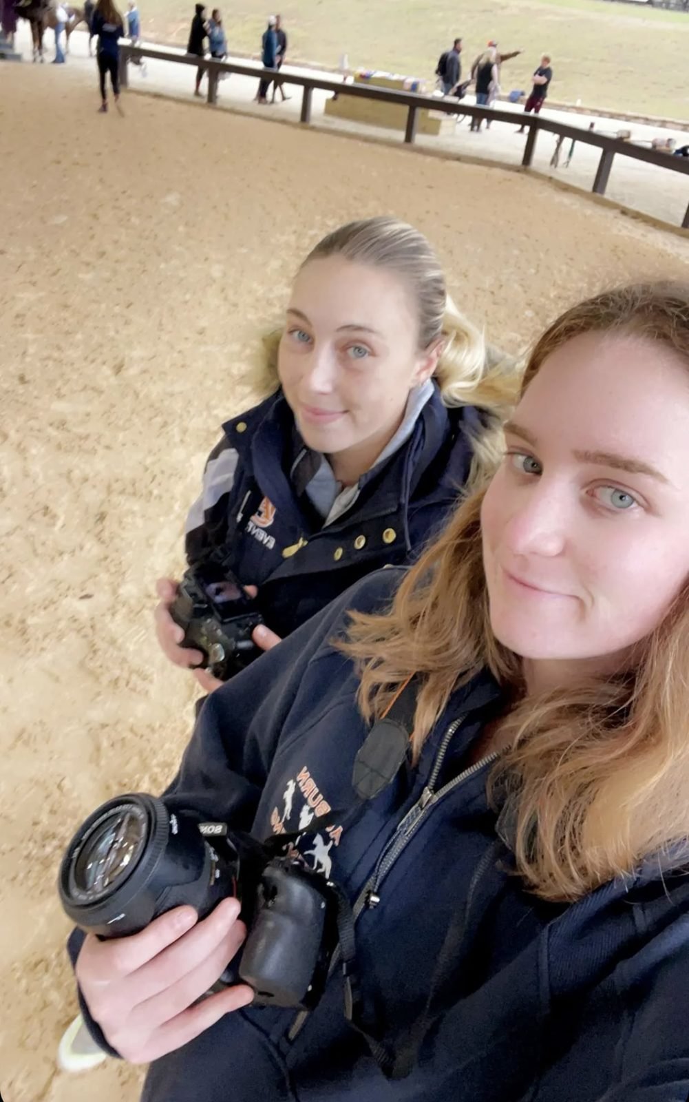 The Dig1t team with cameras at a horse show